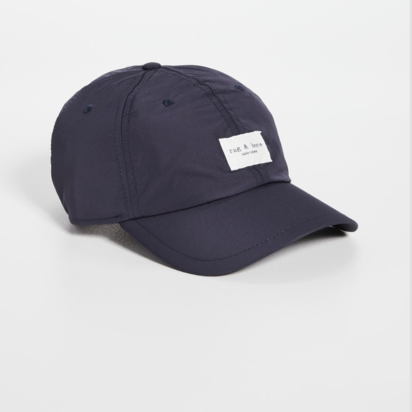 Rag & Bone Addison Strapback Baseball Cap Adjustable Hat Navy Mens Women Unisex